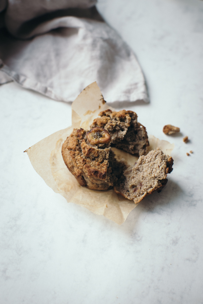 Muffins de Sarrasin, Banane & Gingembre