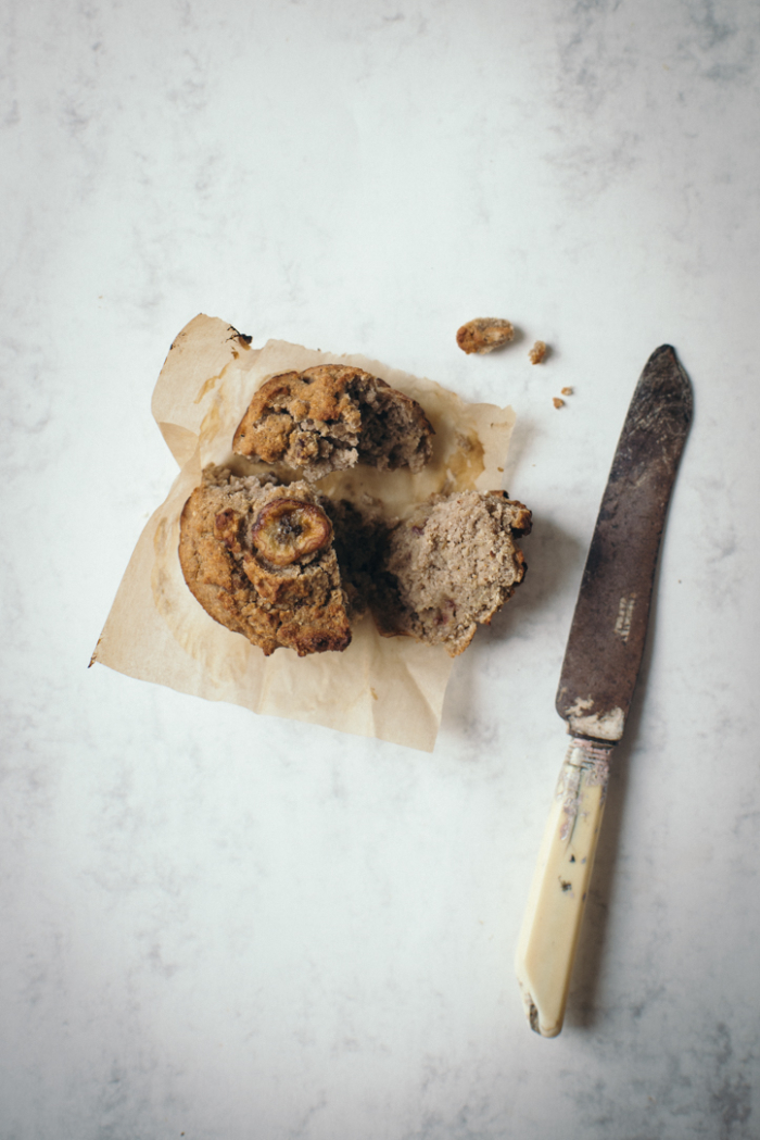 Muffins de Sarrasin, Banane & Gingembre