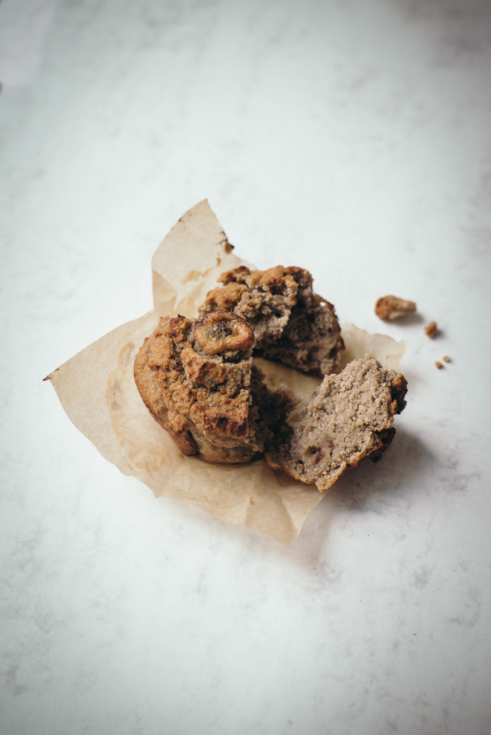 Banana, Ginger & Buckwheat Muffins