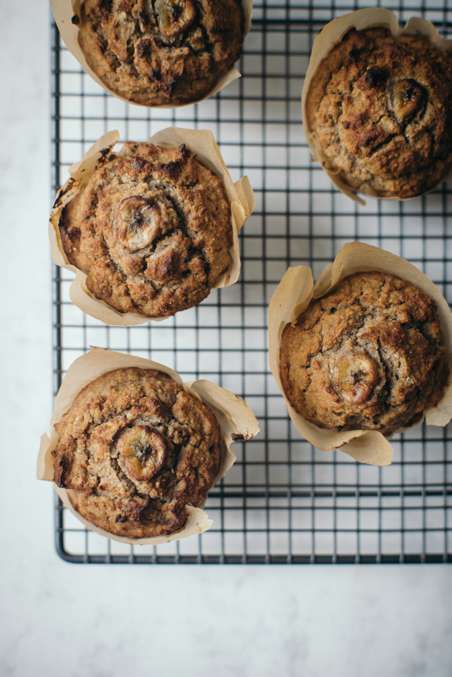 Banana, Ginger & Buckwheat Muffins