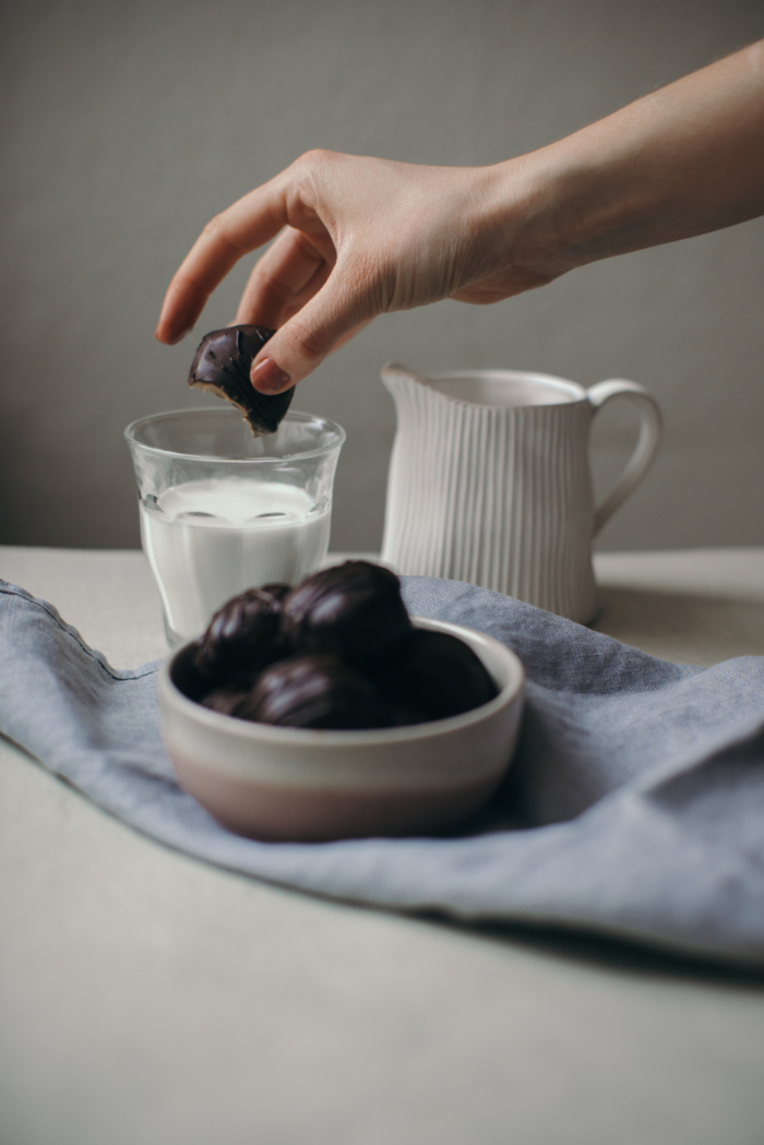 Bouchées Chocolat Menthe & Beurre de Cajou