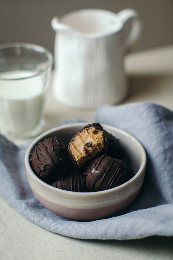 Bouchées Chocolat Menthe & Beurre de Cajou