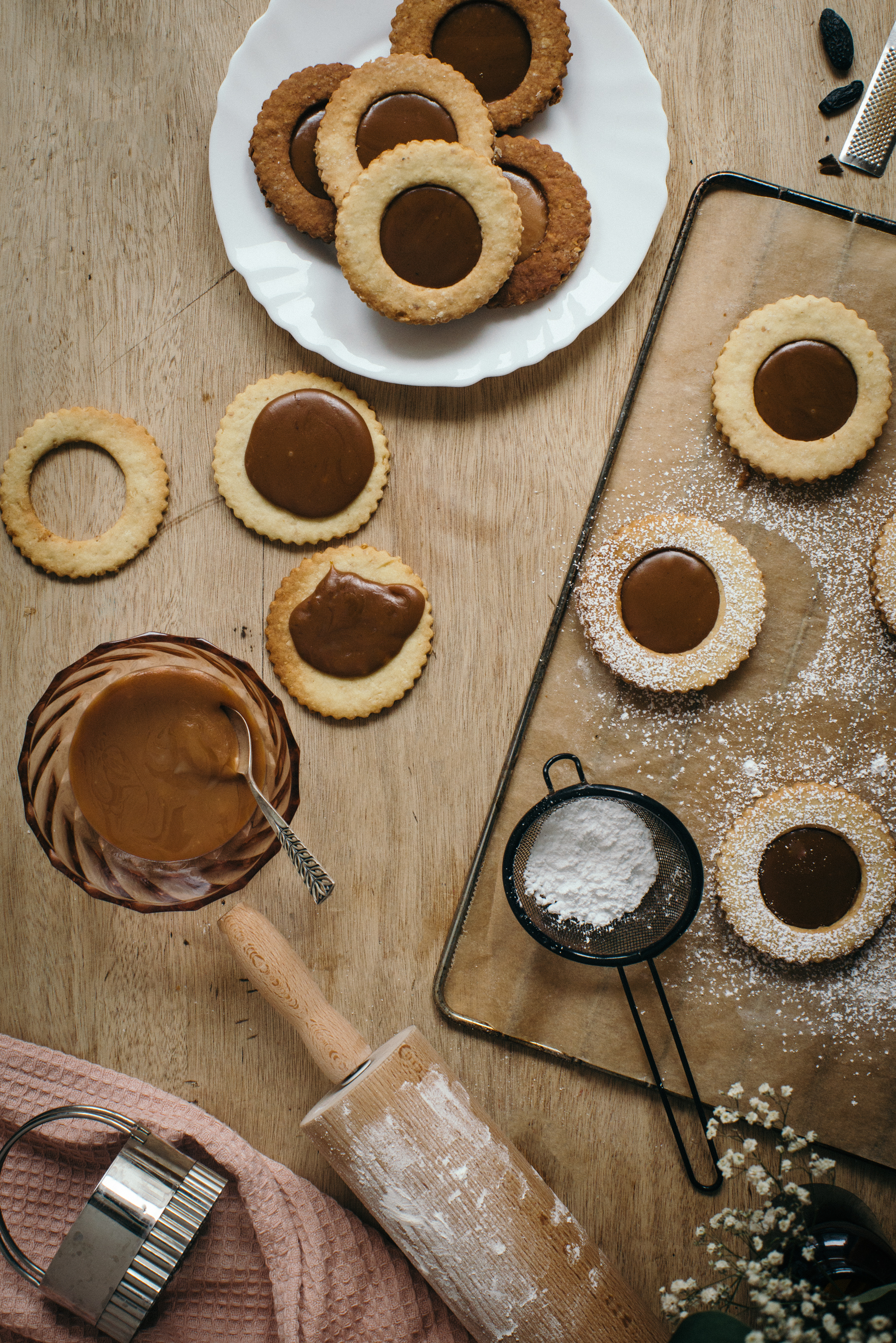 Linzer Cookies Tonka & Caramel au Beurre Salé