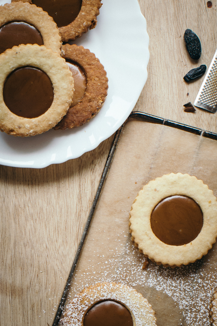 Linzer Cookies Tonka & Caramel au Beurre Salé