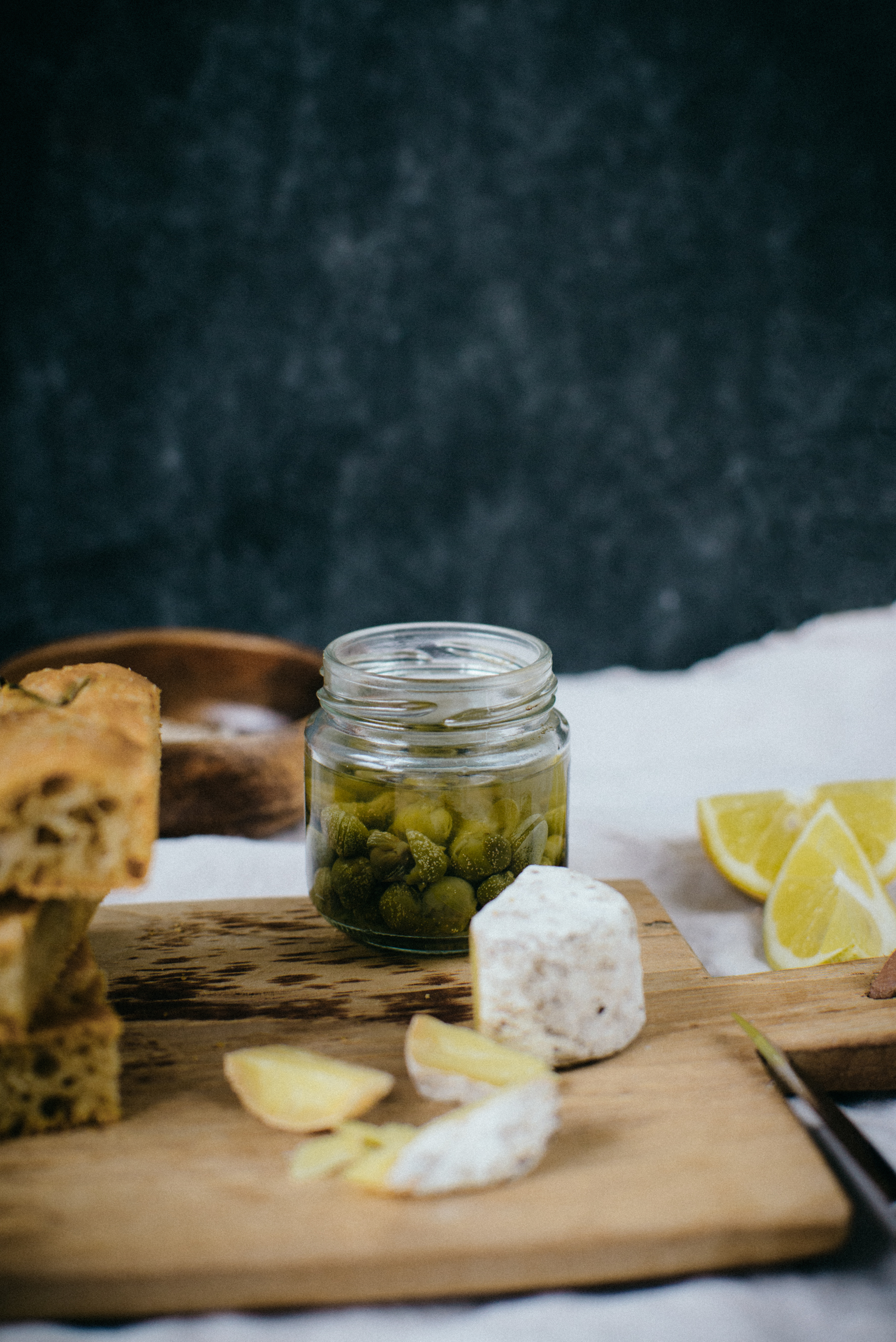 Sourdough Focaccia with Shallots, Olives & Rosemary