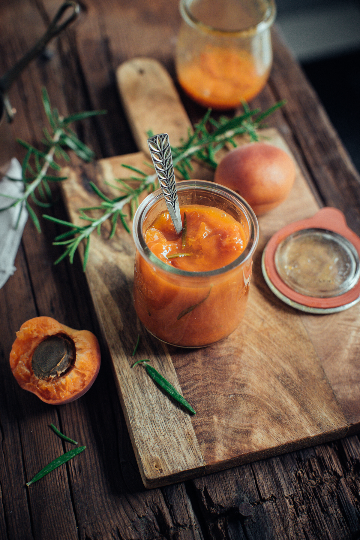 Rosemary apricot jam