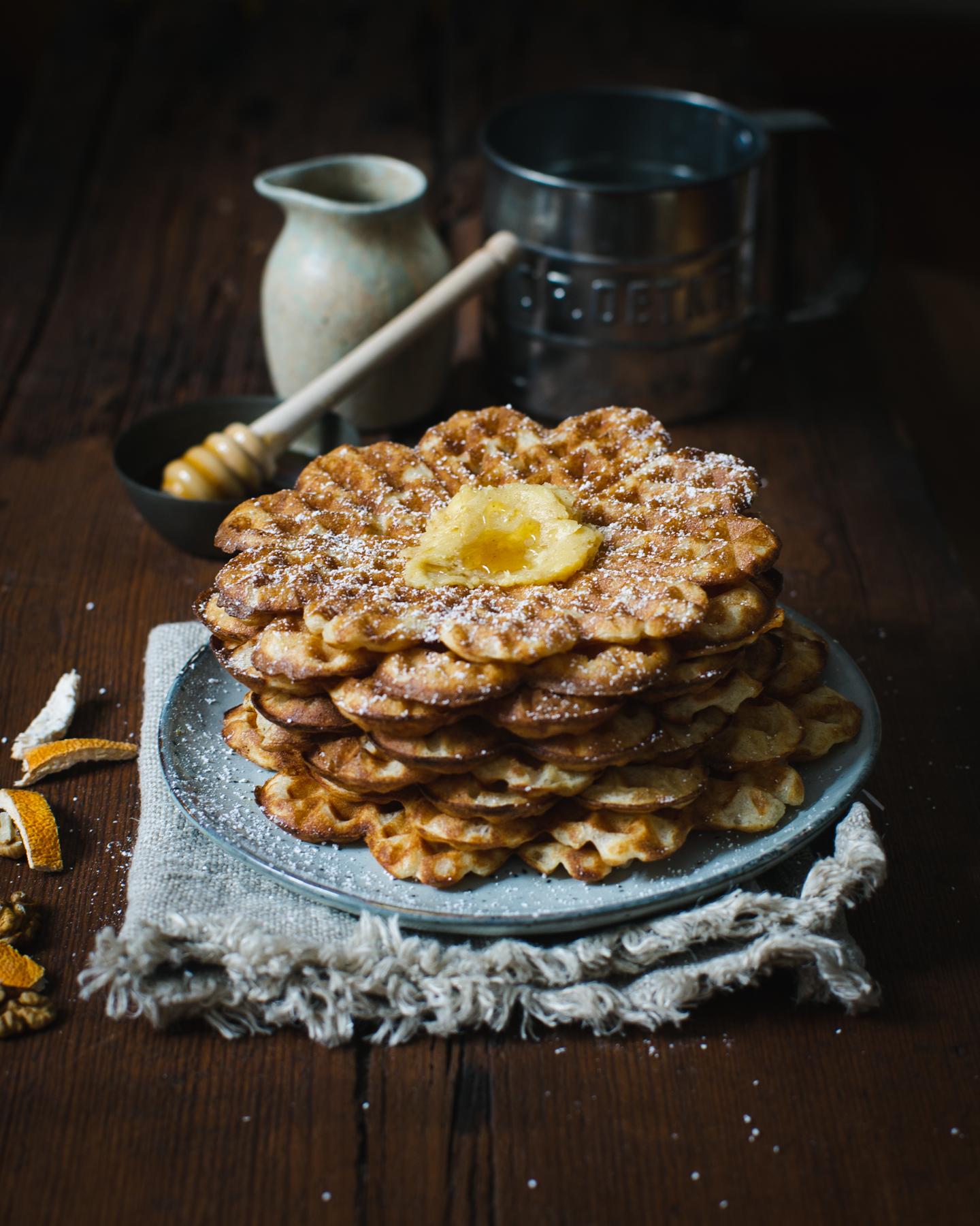 Gaufres au Levain & Fleur d'Oranger