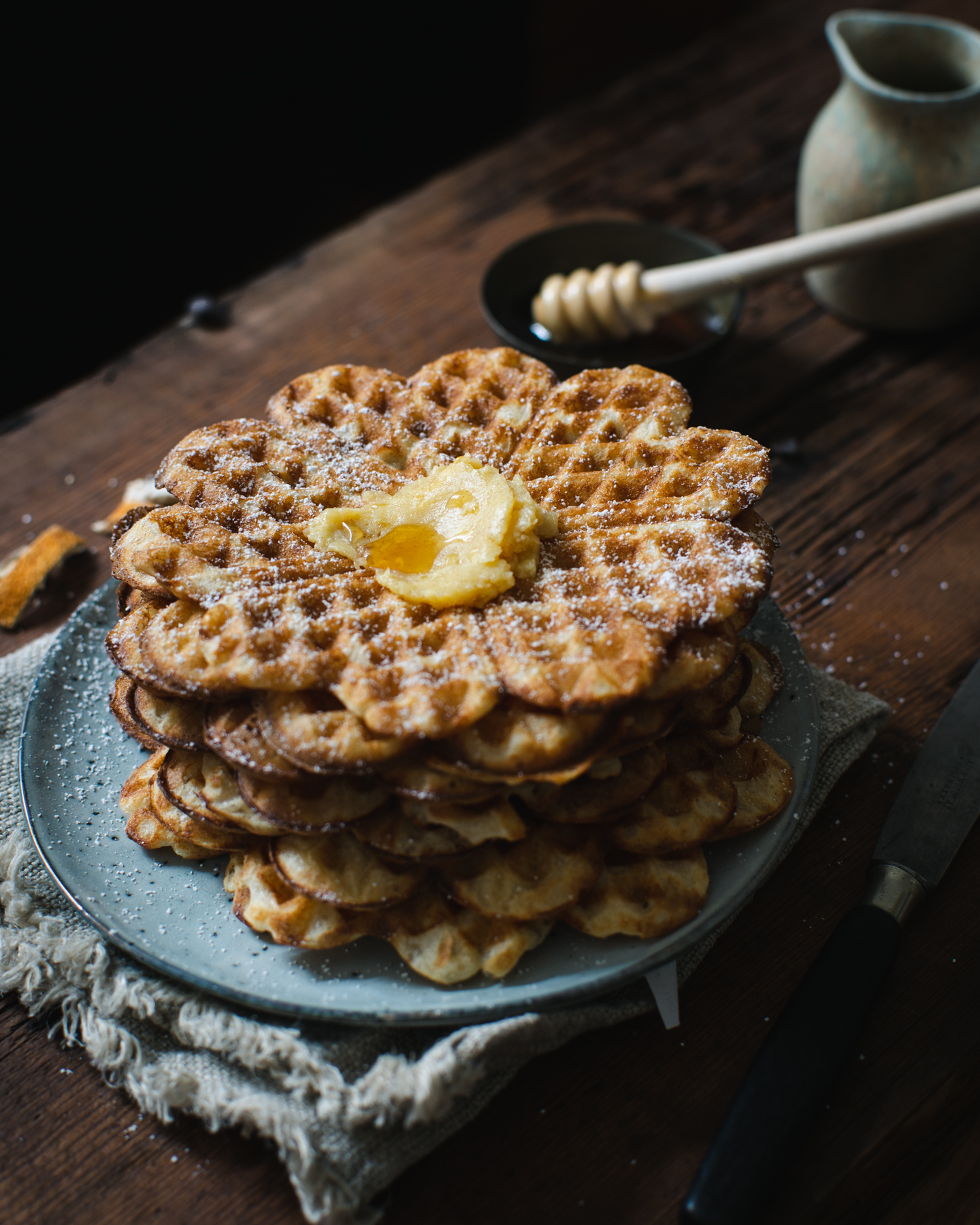 Gaufres au Levain & Fleur d’Oranger