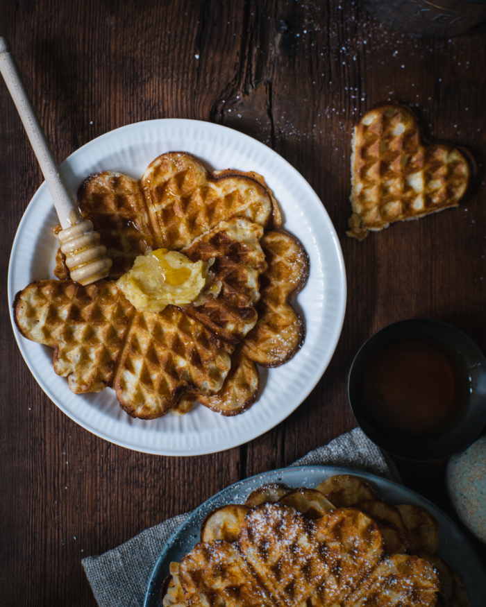 Gaufres au Levain & Fleur d'Oranger